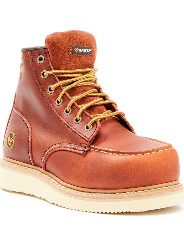 Hawx | Women's 6" Gradient Work Boots - Composite Toe | Brown
