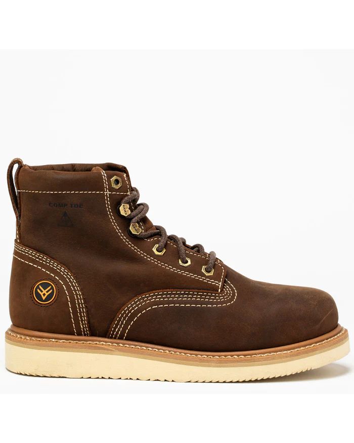 Hawx | Men's 6" Grade Work Boots - Composite Toe | Brown