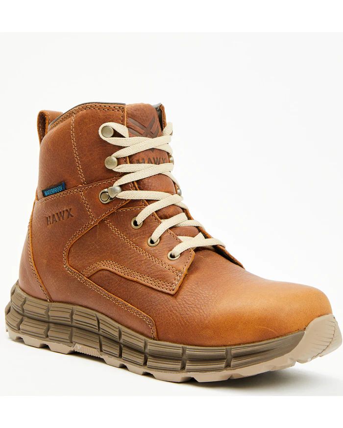 Hawx | Men's 6" Waterproof Hiking Boots - Soft Toe | Tan