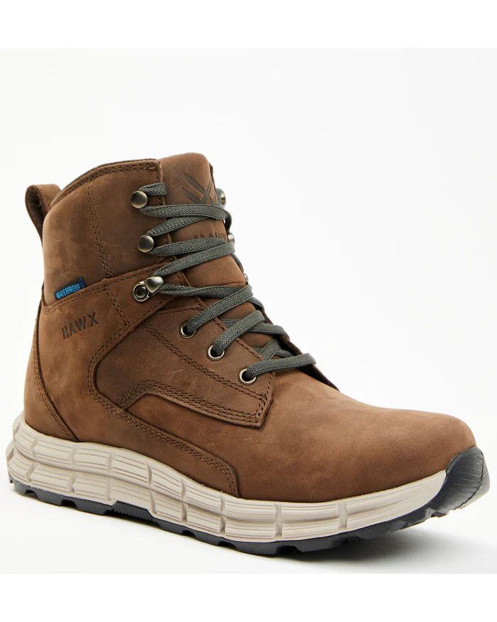 Hawx | Men's 6" Waterproof Hiking Boots - Soft Toe | Brown