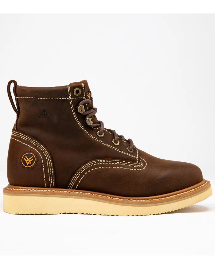 Hawx | Men's 6" Lacer Work Boots - Soft Toe | Brown