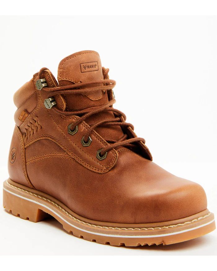 Hawx | Women's 5" Lace-Up Work Boots - Soft Toe | Brown